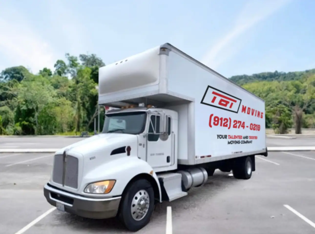 T&T Moving and Packing box truck ready for a move